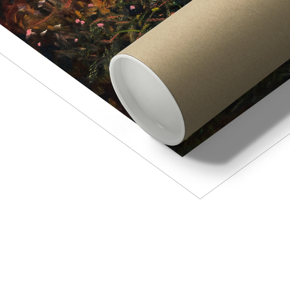 Ted Dyer Fine Art Beach Print. Open Edition Cornish Art Print. 'Evening on the Cliffs'. Cornwall Art Gallery