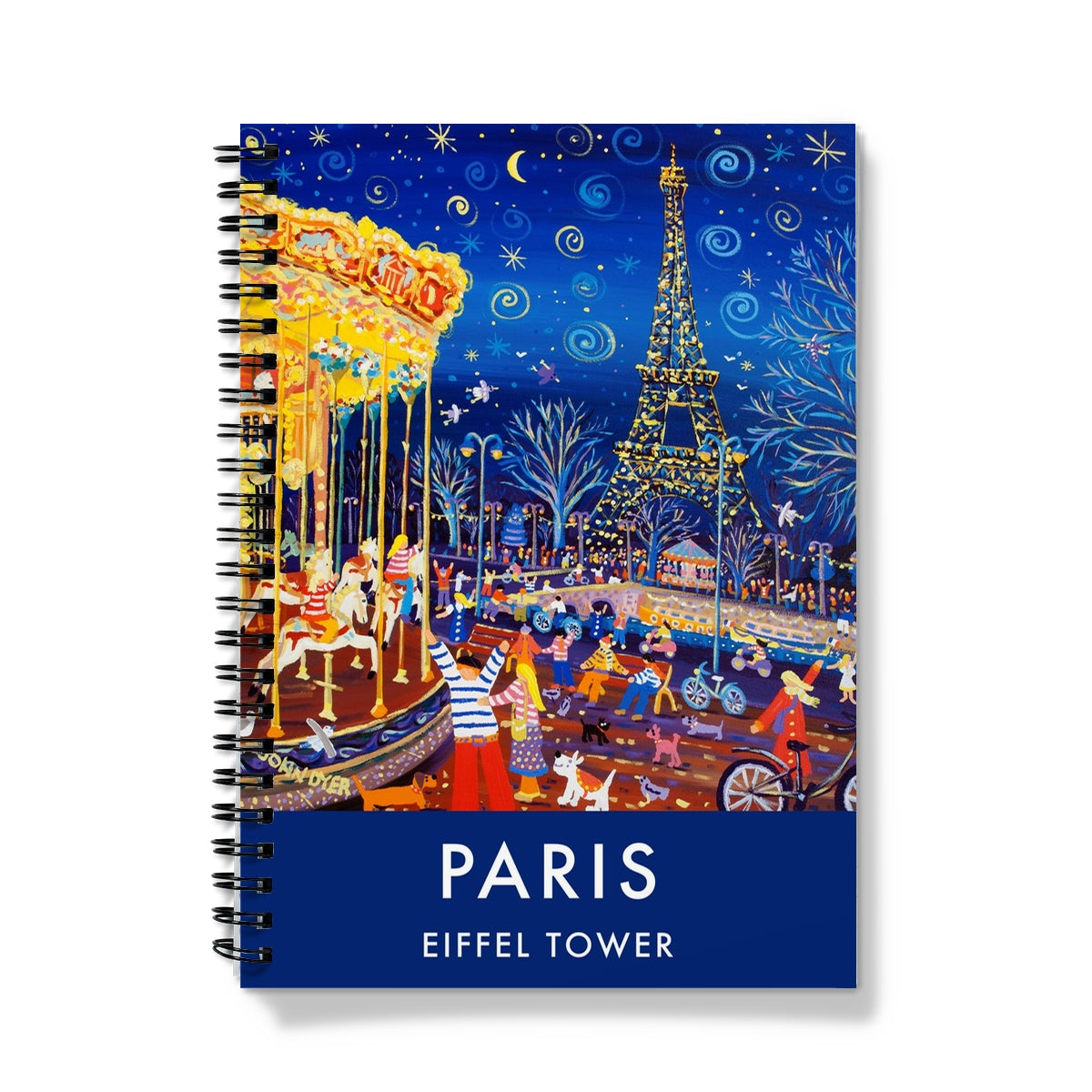 Paris, Eiffel Tower Contemporary Art Notebook by John Dyer