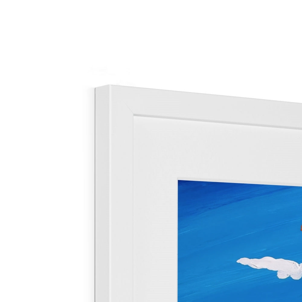 John Dyer Framed Open Edition Cornish Art Print. 'Tropical Days at Porthmeor Beach, St Ives'. Cornwall Art Gallery