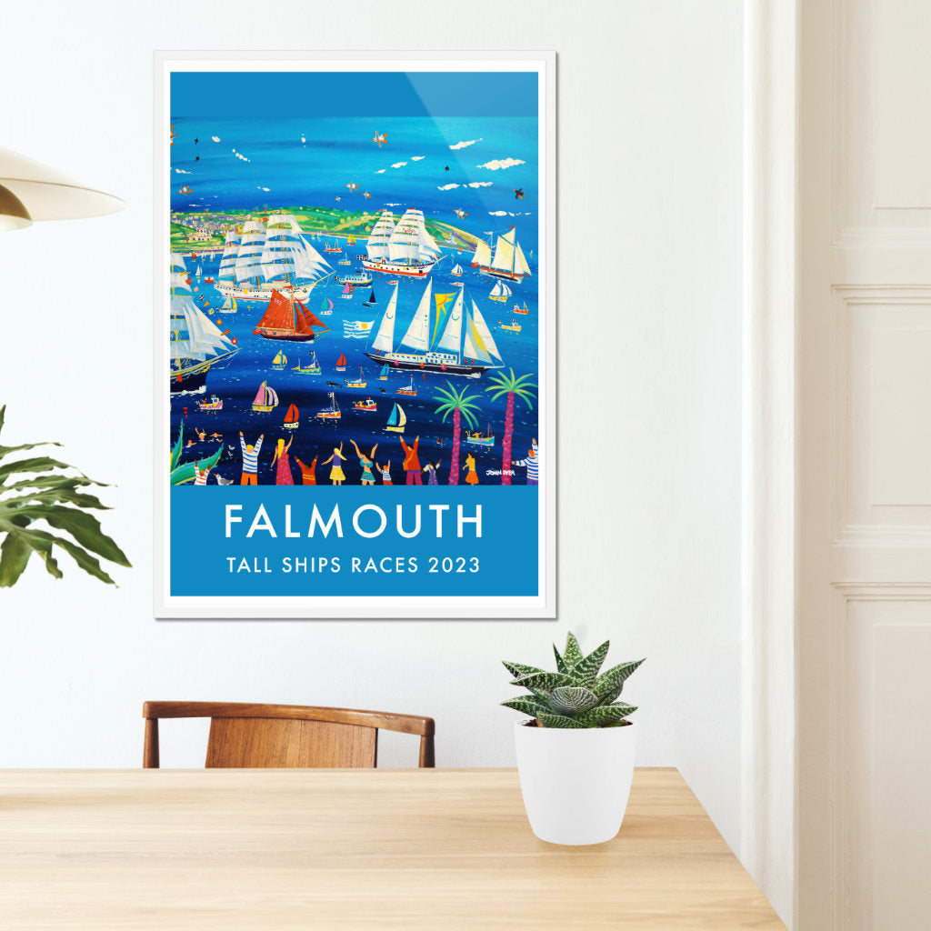Wall Art Poster Print by John Dyer for the Falmouth Tall Ships Races Magellan - Elcano 2023