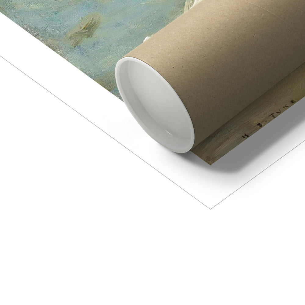 Henry Scott Tuke Open Edition Art Print. A Male Nude Reclining on the Rocks. Art Gallery Historic Art