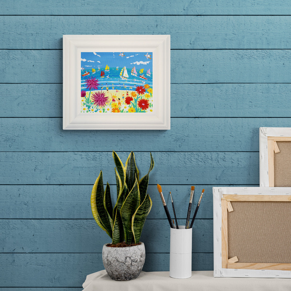 John Dyer Original Painting. ‘A Burst of Cornish Colour’. 10 x 12 inches acrylic on canvas