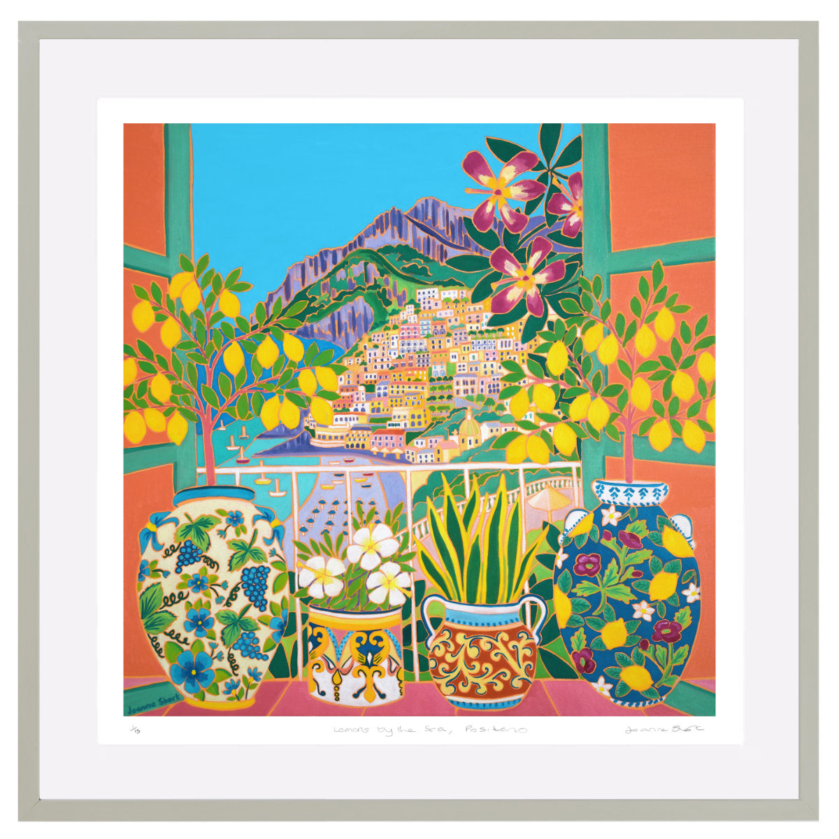 Joanne Short Special Limited Edition Print &#39;Lemons by the Sea, Positano, Italy&#39;