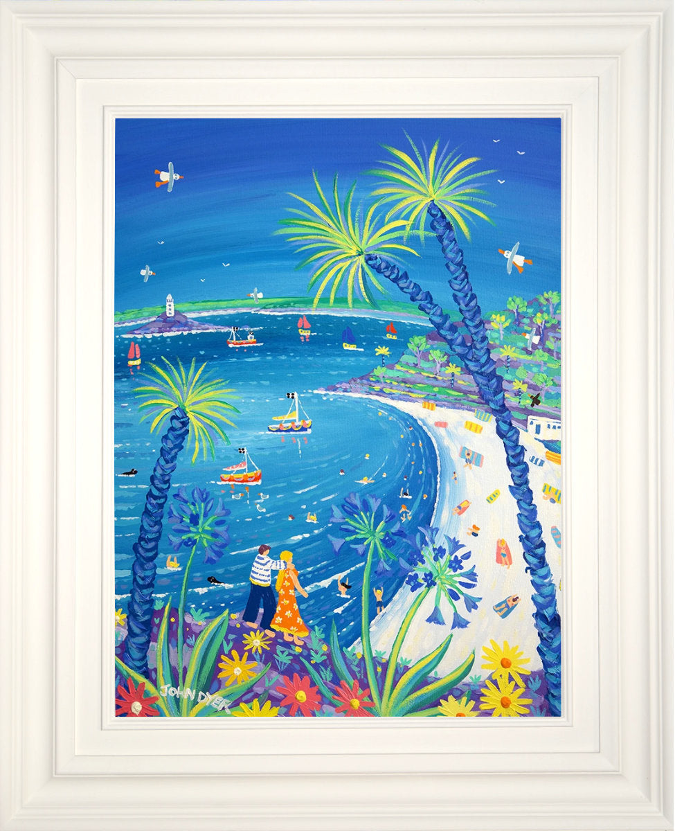John Dyer Painting. St Ives Bay Blue, Portminster Beach
