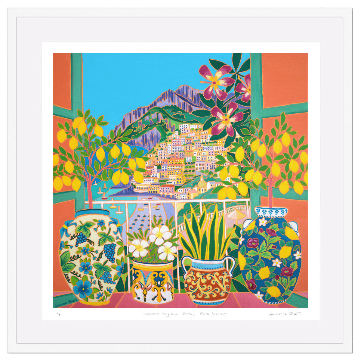 Joanne Short Special Limited Edition Print &#39;Lemons by the Sea, Positano, Italy&#39;