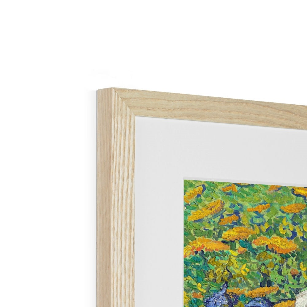 Vincent Van Gogh Framed Open Edition Art Print. &#39;Irises&#39;. Garden Flowers. Art Gallery Historic Art