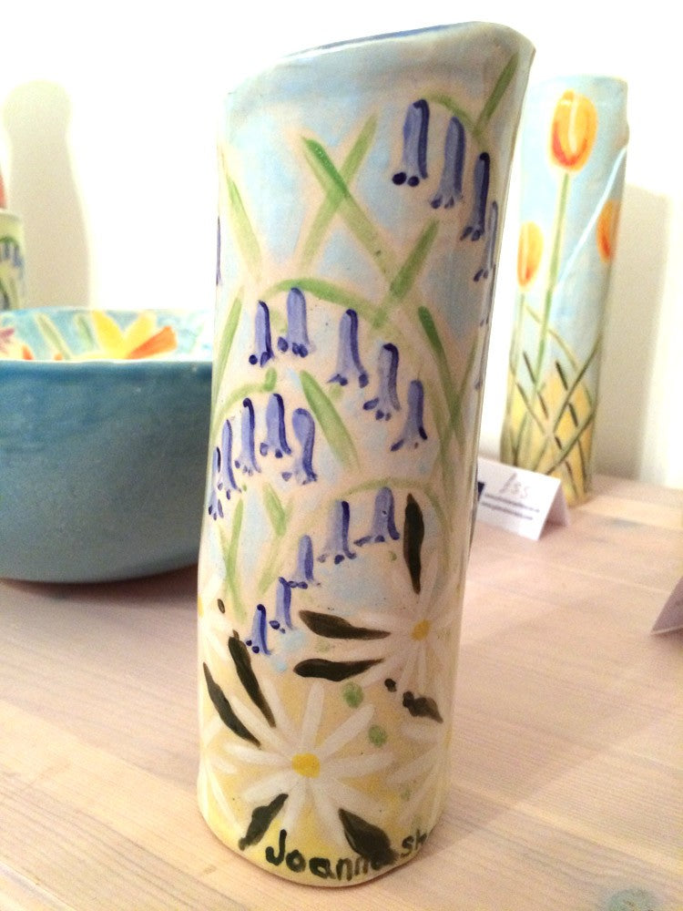 Joanne Short Ceramic Vase Bluebells and Daisies