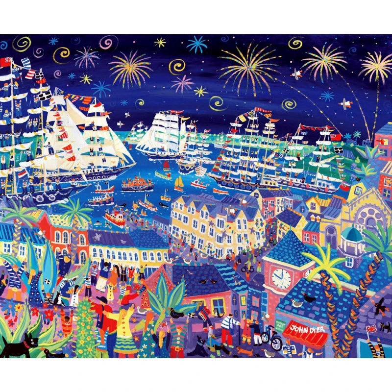 Official Limited Edition Tall Ships Art Print. 'Tall Ships and Small Ships 2014'. Falmouth - Royal Greenwich Tall Ships Regatta 2014 by John Dyer John Dyer
