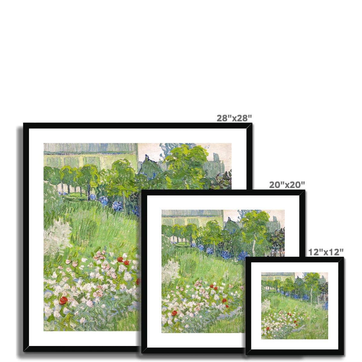 Vincent Van Gogh Framed Open Edition Art Print. &#39;Daubigny’s Garden&#39;. Art Gallery Historic Art