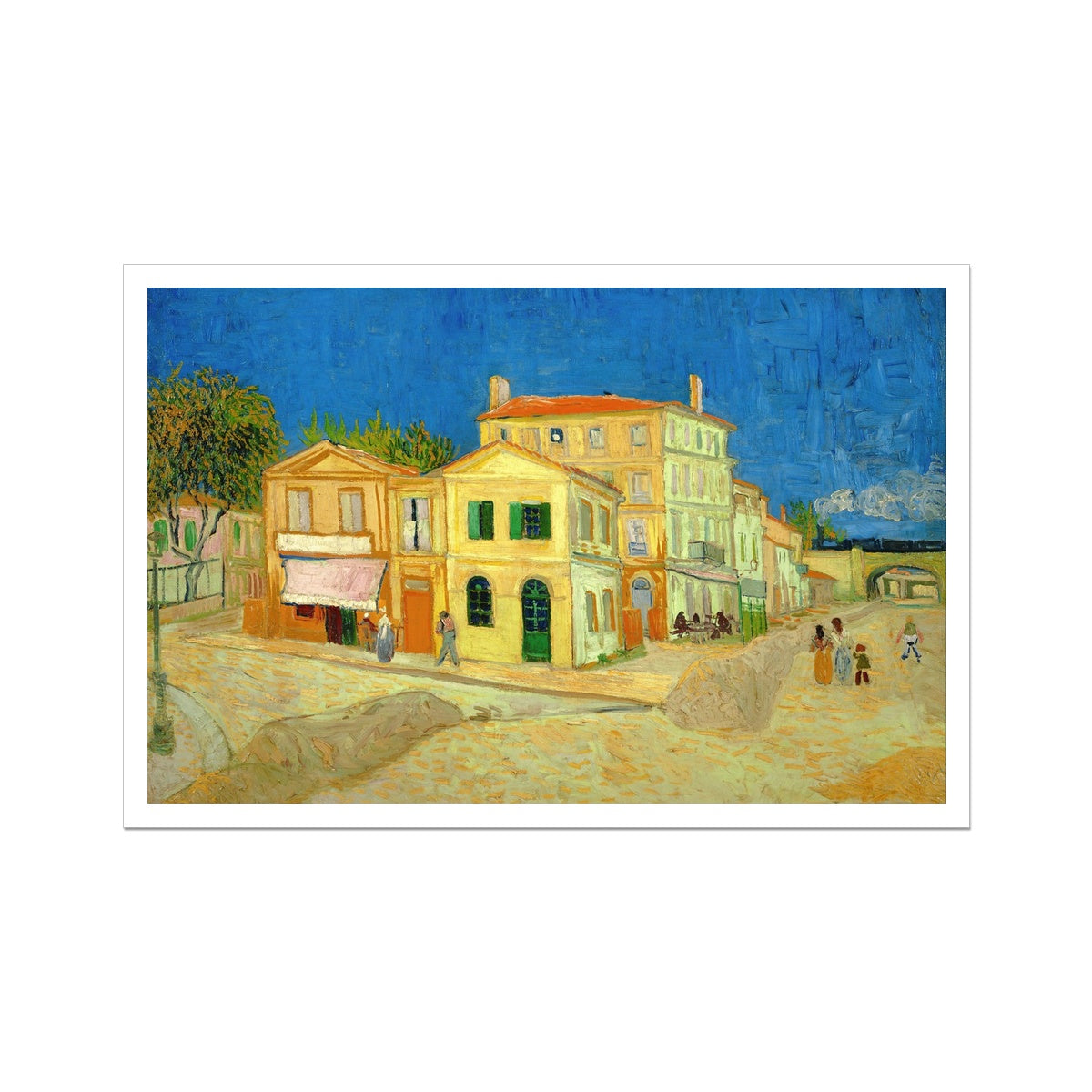 'The Yellow House' by Vincent Van Gogh. Open Edition Fine Art Print. Art Gallery Historic Art