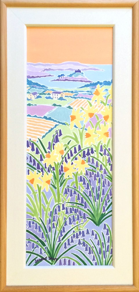 Original Oil Painting by Joanne Short. Spring has Sprung, Mount's Bay, Cornwall.