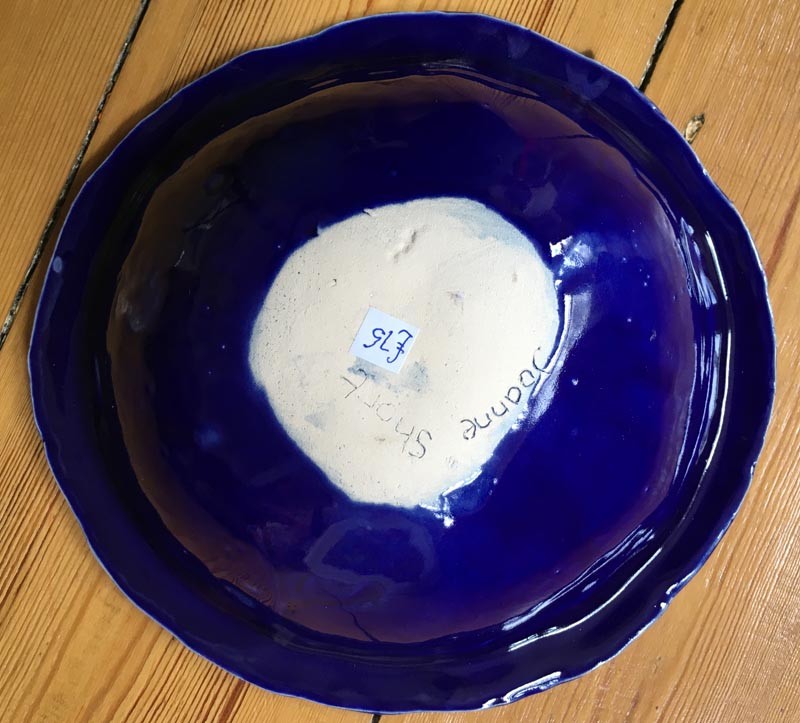 Seaweed and Cornish Fish ceramic bowl from artist Joanne Short