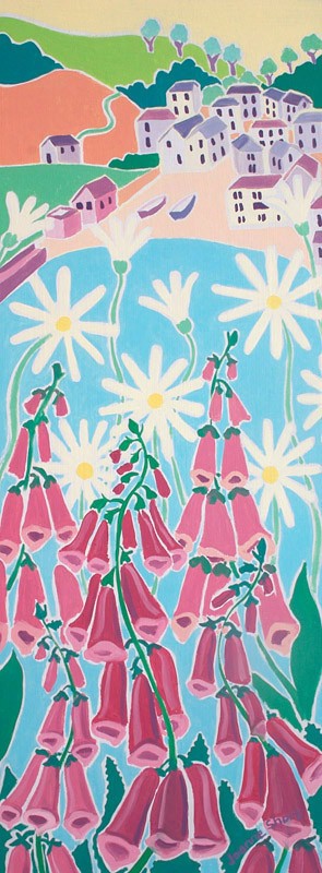 Original Painting by Joanne Short. Springtime Portloe, Cornwall.