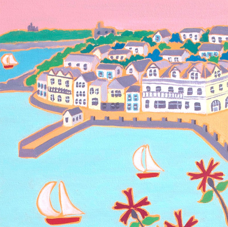 Original painting by Joanne Short. Perfect Summer Morning, St Mawes.