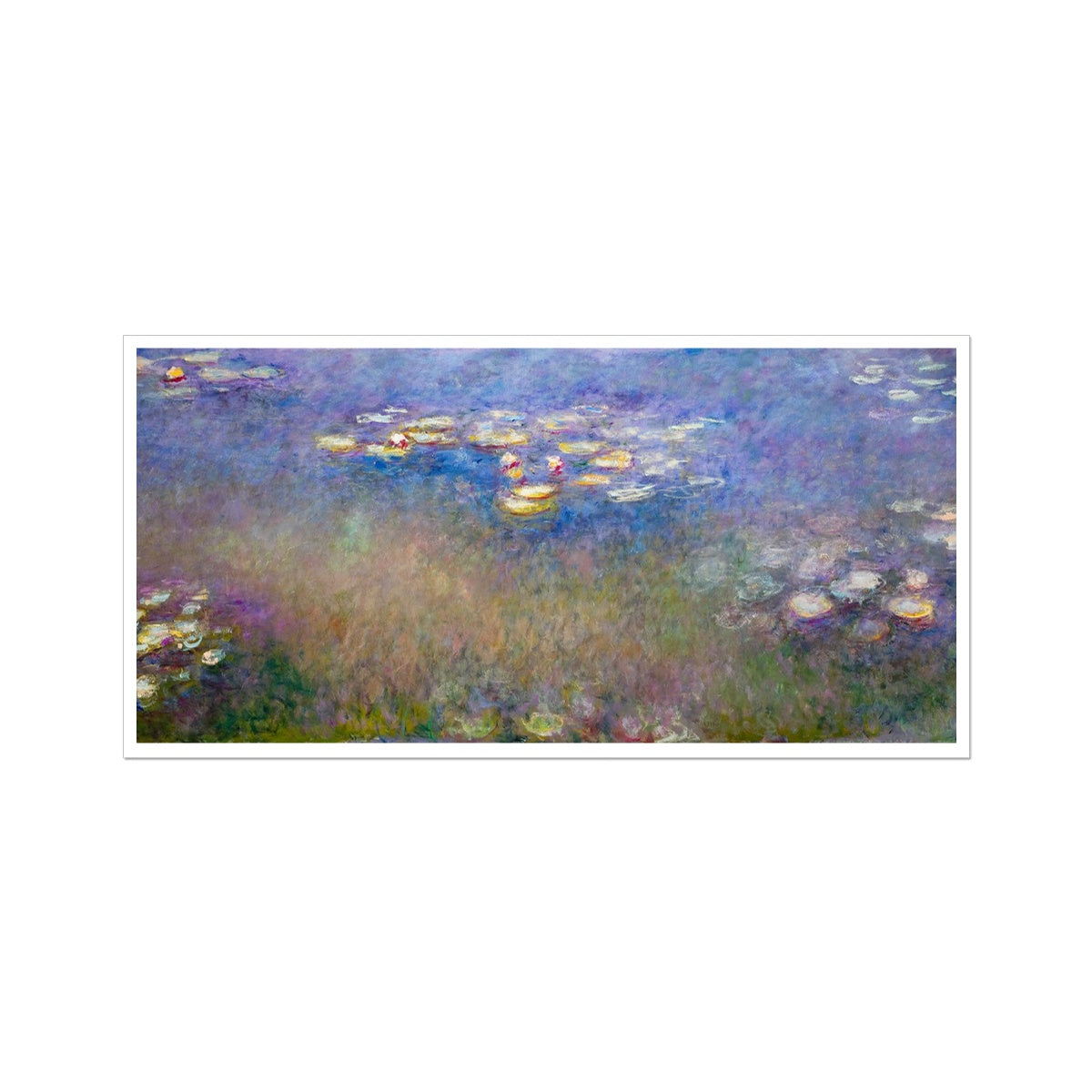 &#39;Water Lilies&#39; by Claude Monet. Open Edition Fine Art Print. Historic Art