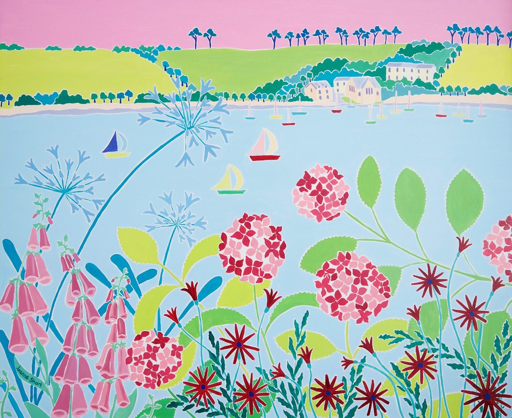 River Melody, Helford River, Cornwall. Original Oil Painting by Joanne Short