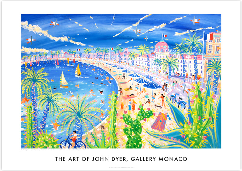 John Dyer Wall Art Poster Print. Gallery Monaco Range. It is Very Nice in Nice, France
