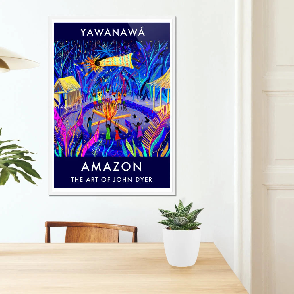 Jungle Wall Art Poster Tribal Ceremony John Dyer Gallery jungle-wall-art-poster-tribal-ceremony-john-dyer-gallery