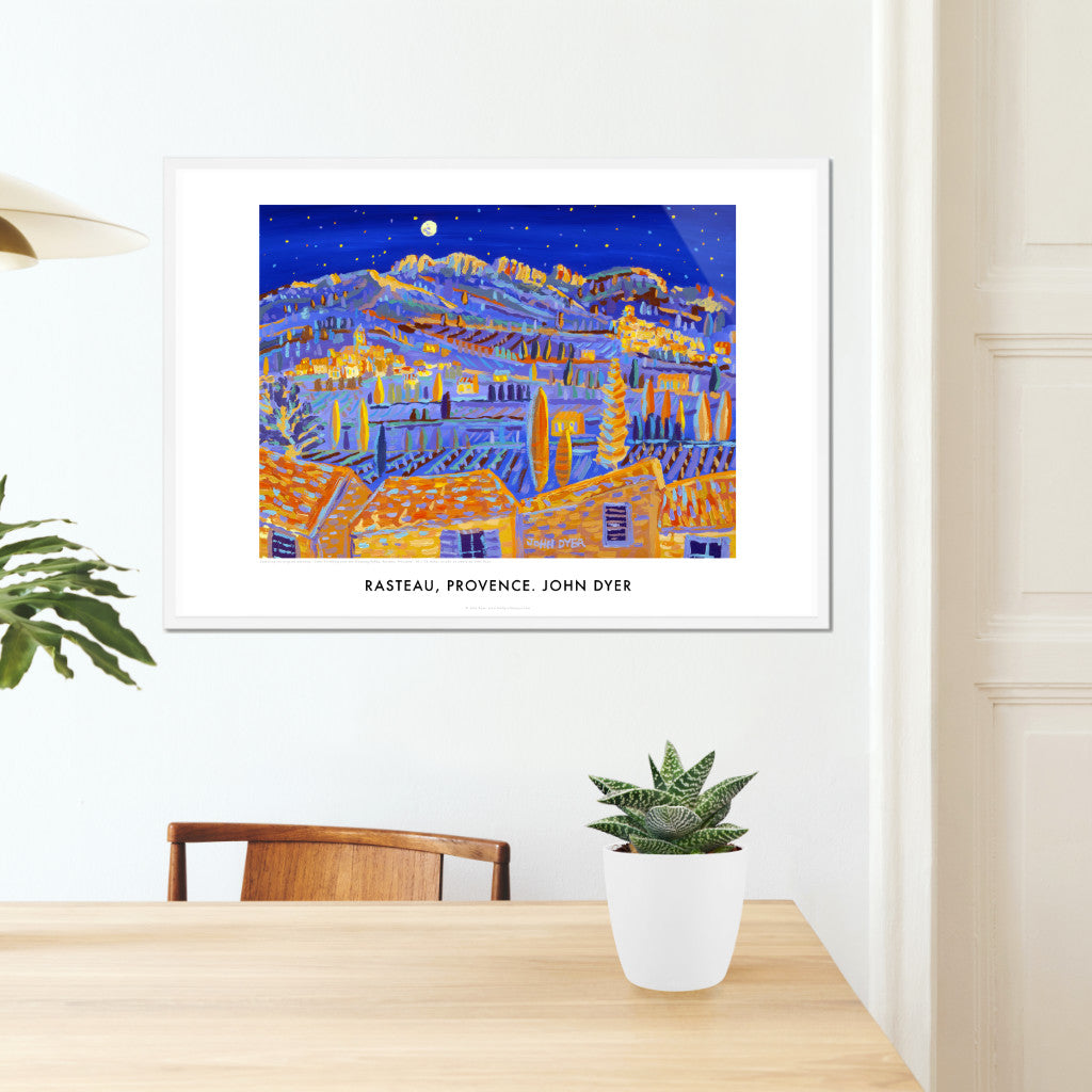 French Wall Art Poster Print. Rasteau, Provence, France by John Dyer. French Art Gallery