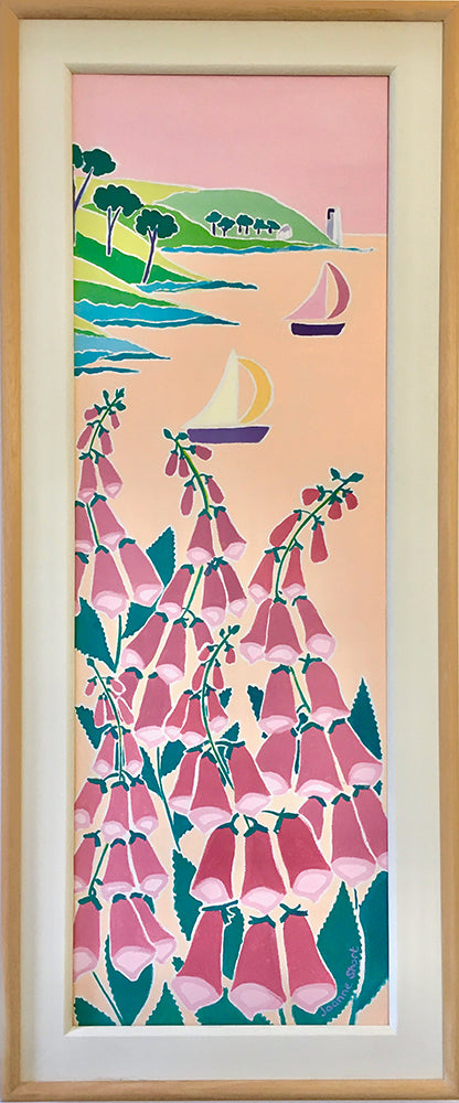 Original Painting by Joanne Short. A Perfect Evening Sail, St Anthony, Cornwall.