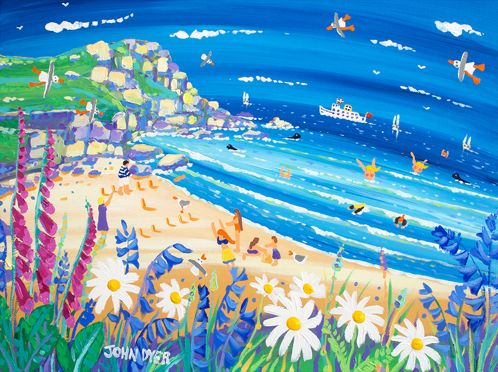 Secret Seaside Treats, Porthchapel. Signed Limited Edition print by Artist John Dyer