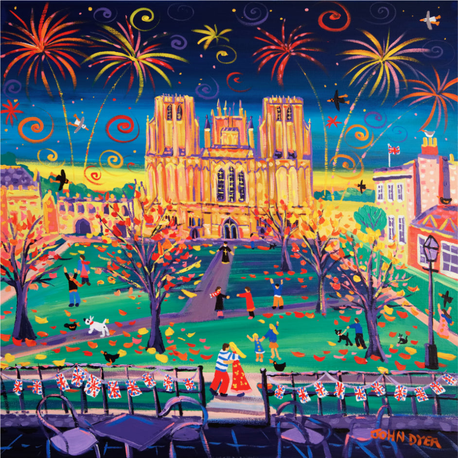 Limited Edition Garden Print by John Dyer. &#39;Cathedral Cuddle, Wells, Somerset&#39;
