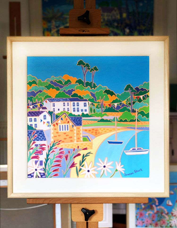 Painting by Joanne Short. Summer Bunting, Durgan