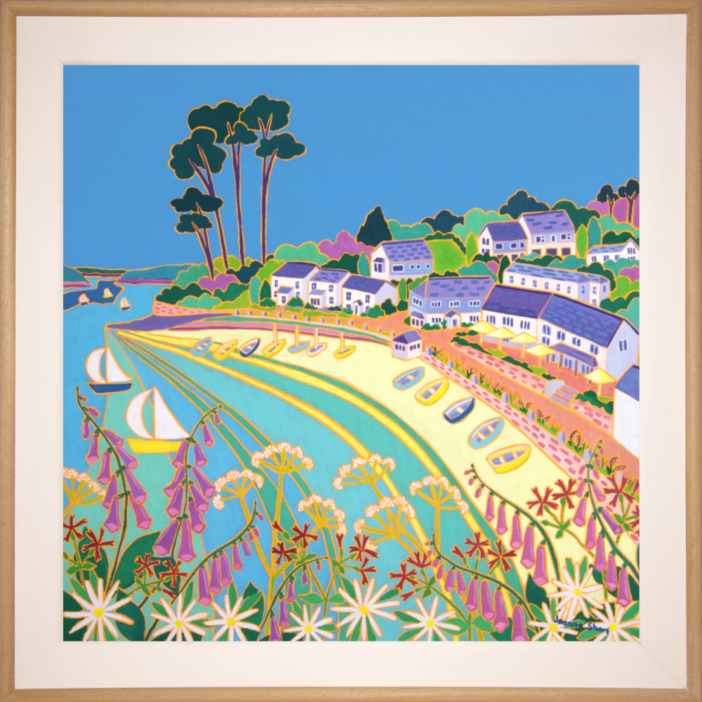 Joanne Short Painting. Cornish Wild Flowers, Helford Passage