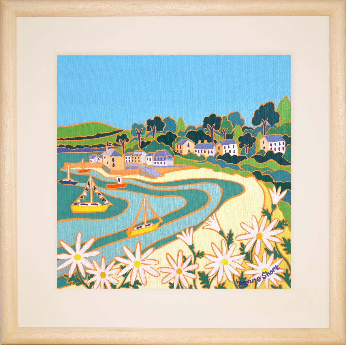 Joanne Short Painting. Incoming Tide, Rock.