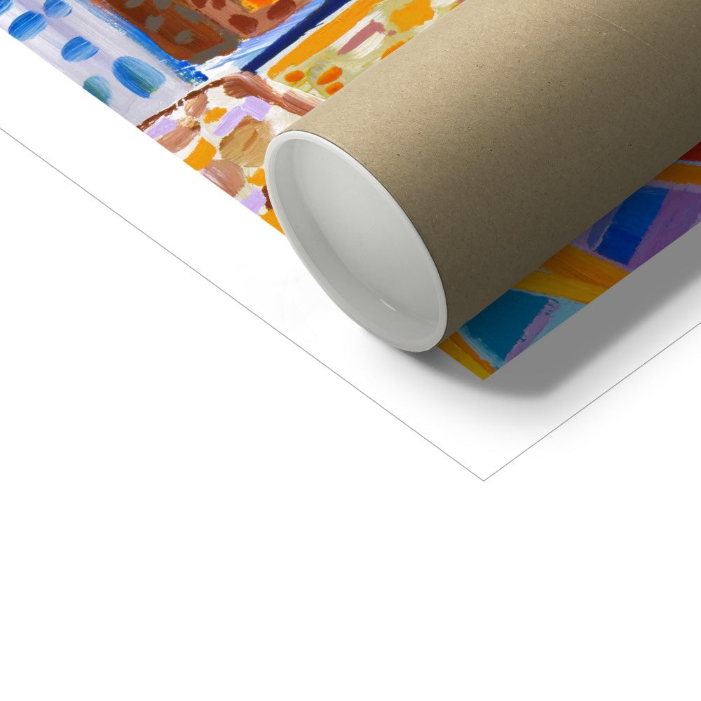 John Dyer Open Edition Cornish Fine Art Print. 'Lobster Fishermen, Cadgwith'. Cornwall Art Gallery