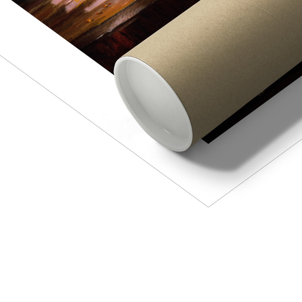 Ted Dyer Fine Art Print. Open Edition Cornish Art Print. 'Dog Roses and Peaches Still Life'. Cornwall Art Gallery