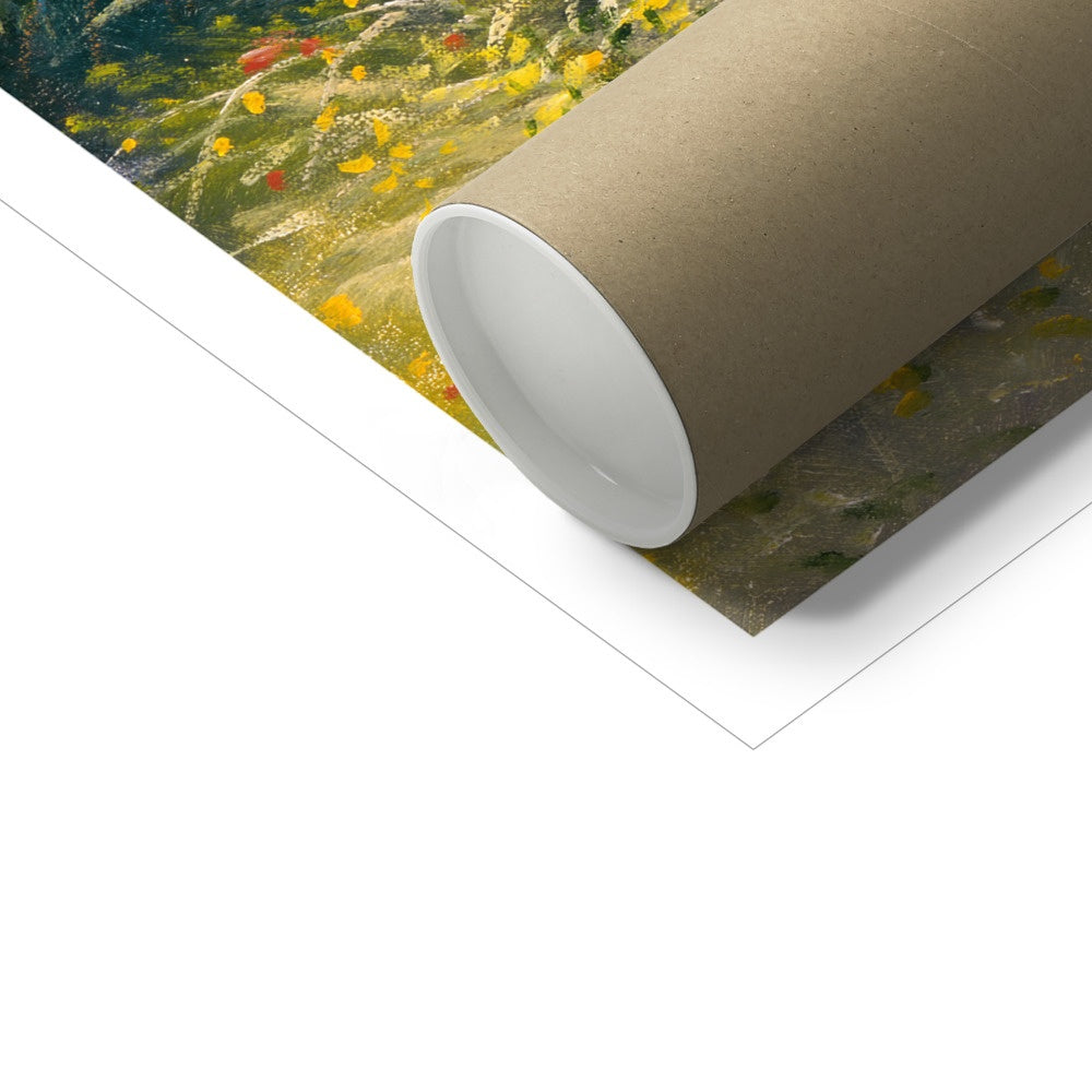 Ted Dyer Fine Art Print. Open Edition Cornish Art Print. 'Fishing in the Duck Pond'. Cornwall Art Gallery