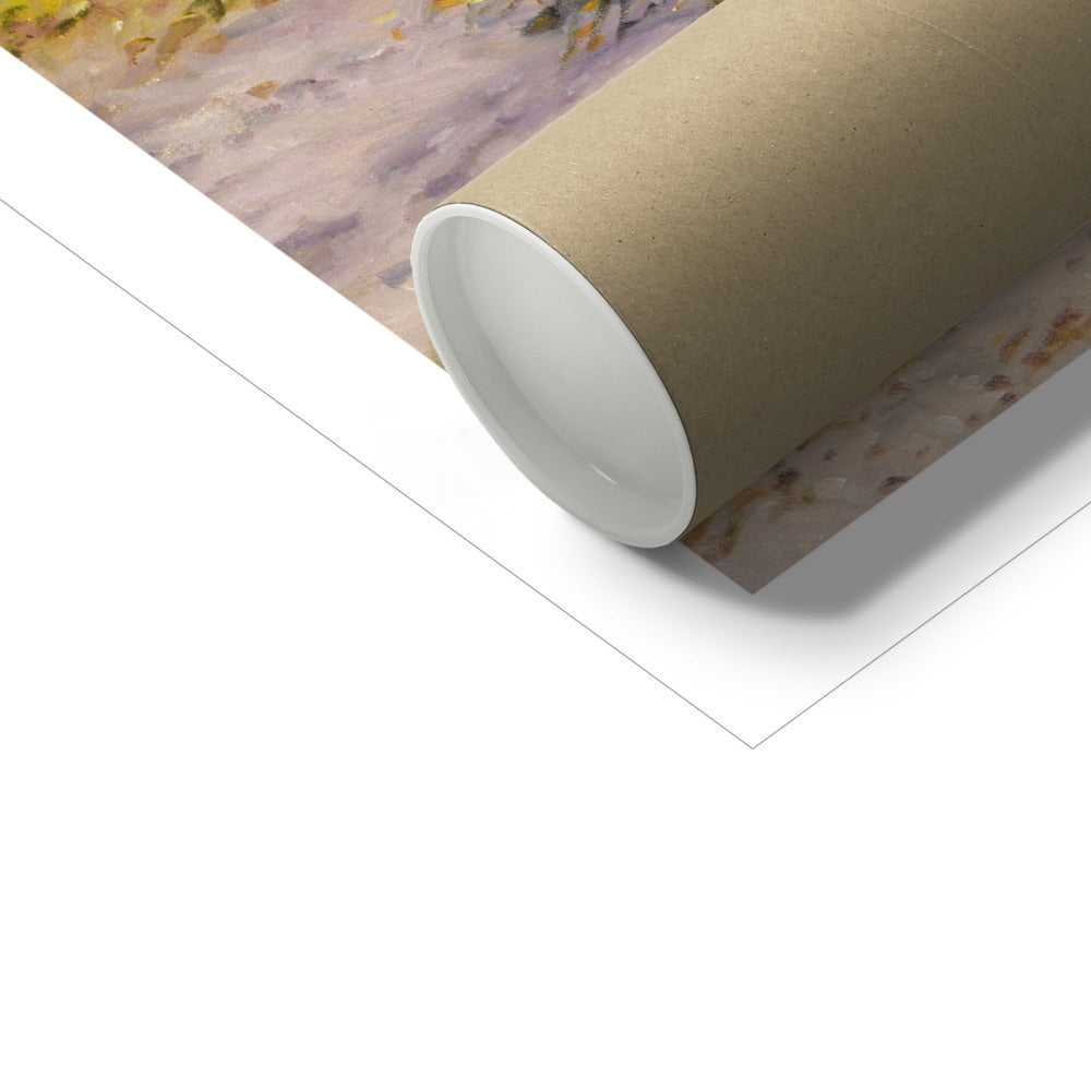 Ted Dyer Fine Art Print. Open Edition Cornish Art Print. 'Springtime at Helford'. Cornwall Art Gallery