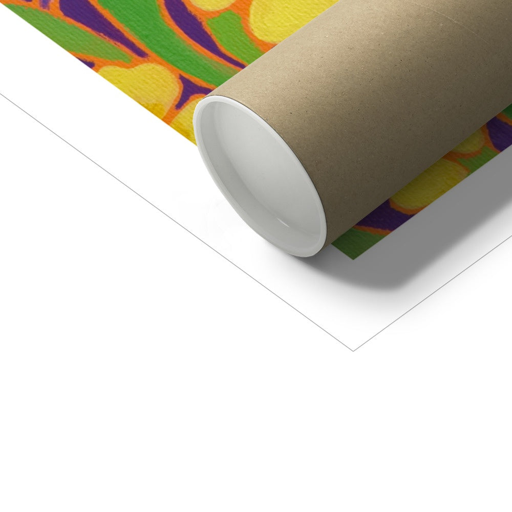 Joanne Short Fine Art Open Edition Cornish Art Print. 'View through the Magnolias, St Michael's Mount'. Cornwall Art Gallery