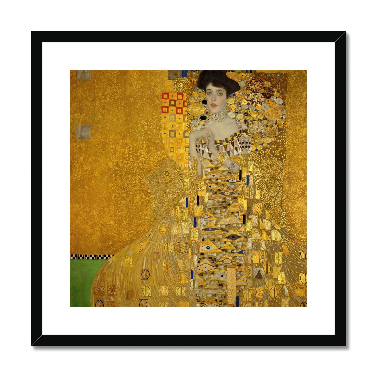 Gustav Klimt Framed Open Edition Art Print. 'Portrait of Adele Bloch-Bauer'. Art Gallery Historic Art