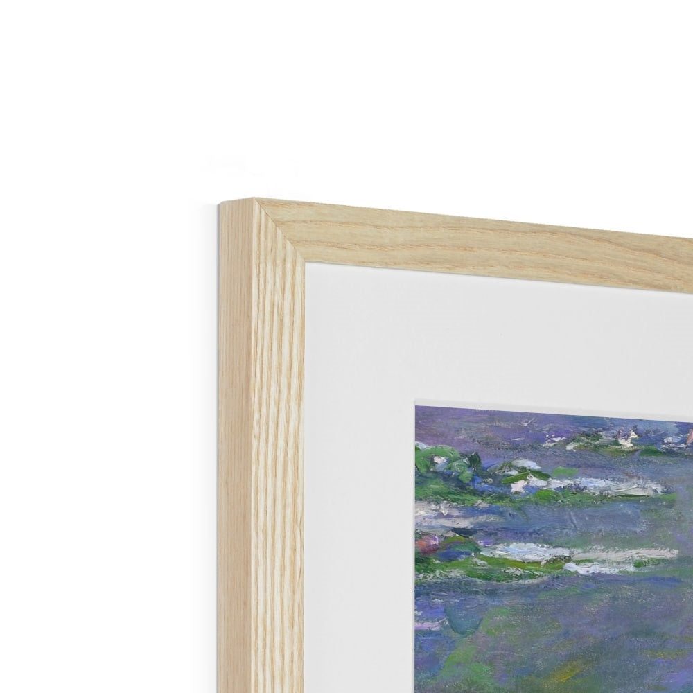 Claude Monet Framed Open Edition Art Print. &#39;Water Lilies&#39;. Giverny Garden. Art Gallery Historic Art