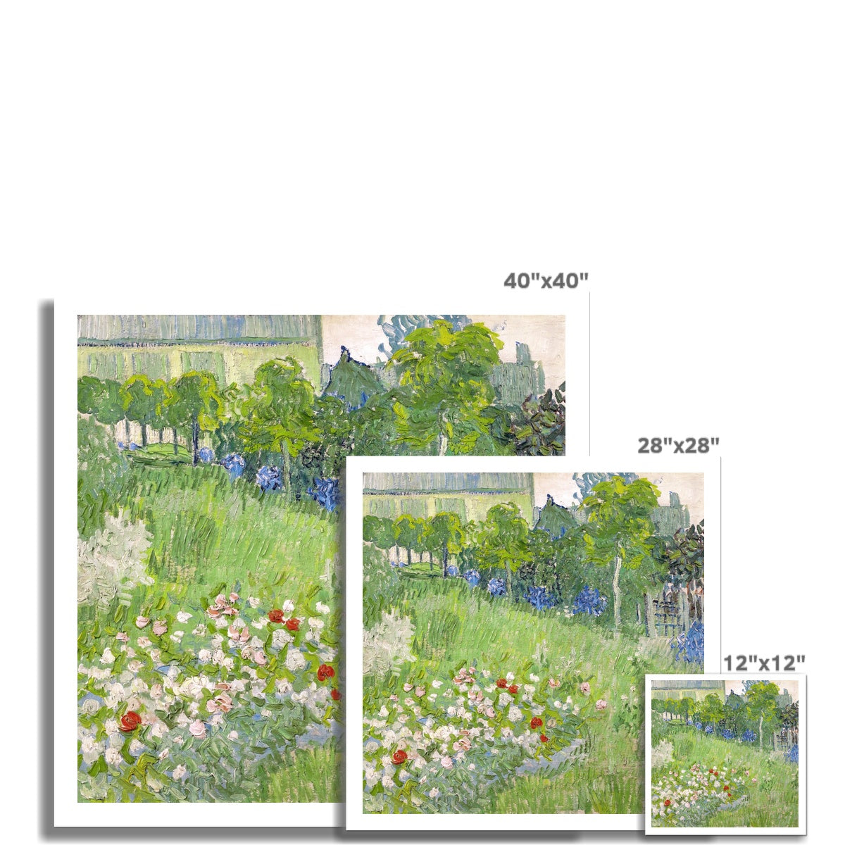 'Daubigny’s Garden' by Vincent Van Gogh. Open Edition Fine Art Print. Historic Art