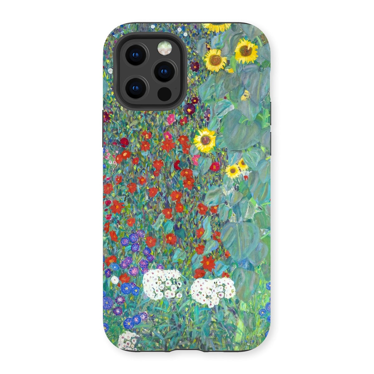 Tough Art Phone Case. &#39;Cottage Garden with Sunflowers&#39;. Artist Gustav Klimt. British Art Gallery