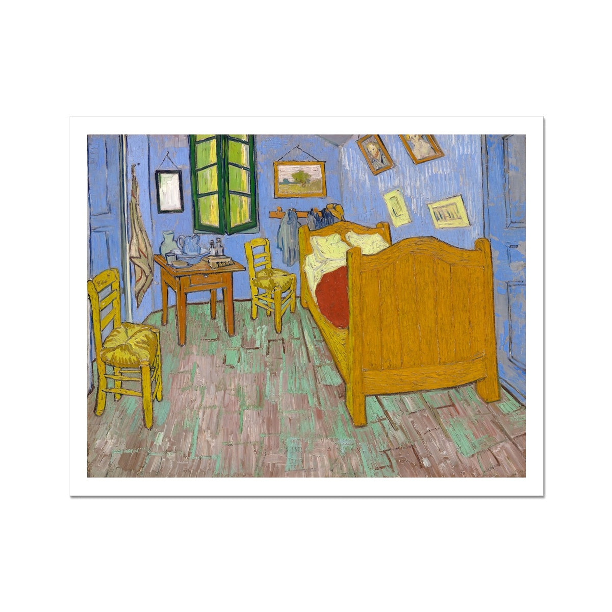 'The Bedroom' by Vincent Van Gogh. Open Edition Fine Art Print. Art Gallery Historic Art
