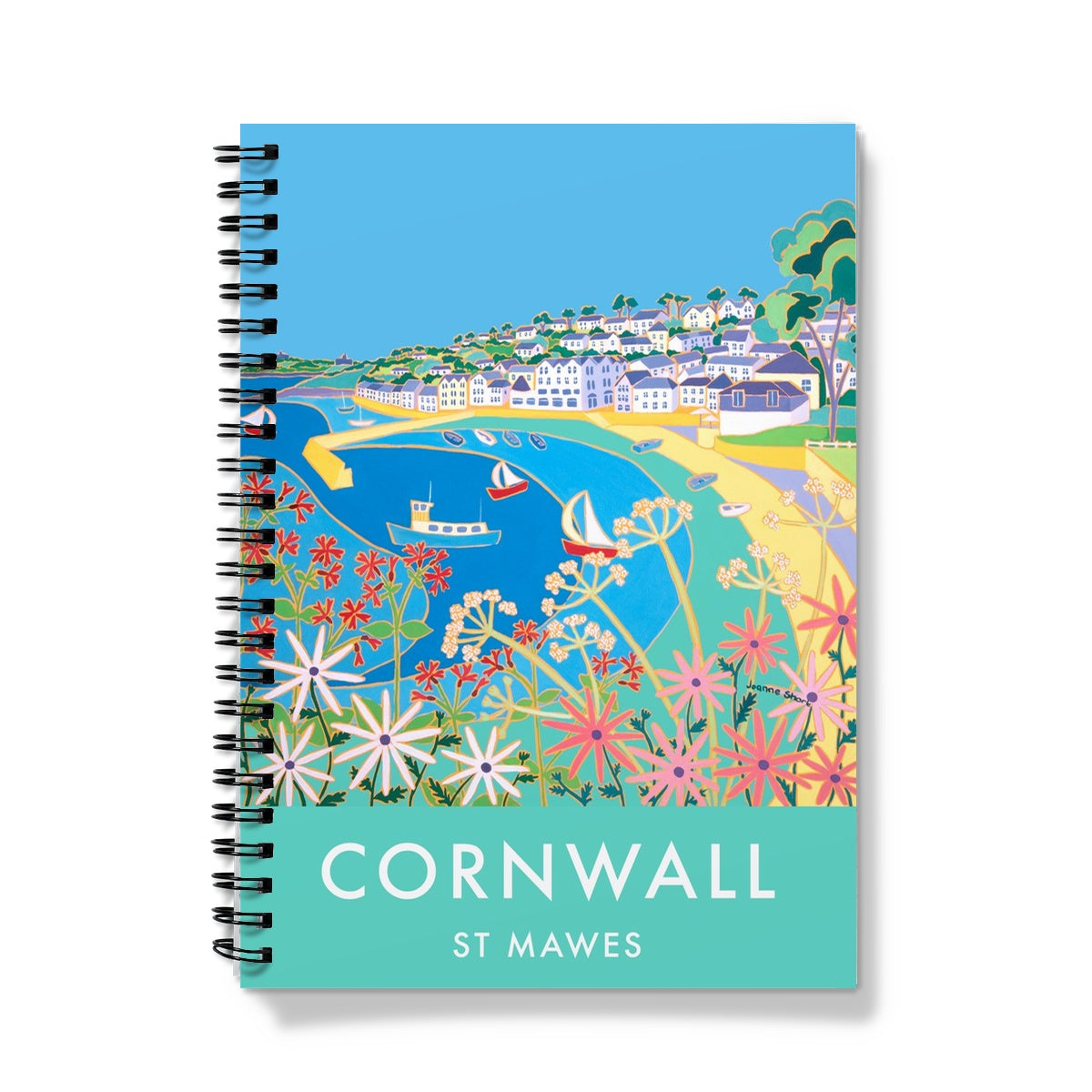 St Mawes Cornwall. Cornish Contemporary Art Notebook by Joanne Short