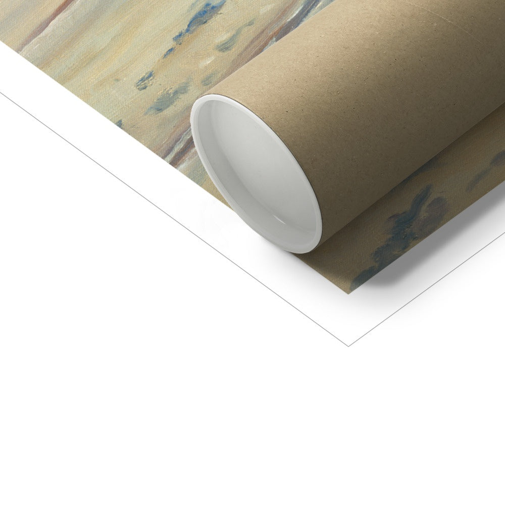 Ted Dyer Fine Art Print. Open Edition Cornish Art Print. 'Calm Waters, St Ives Harbour, Cornwall'. Cornwall Art Gallery