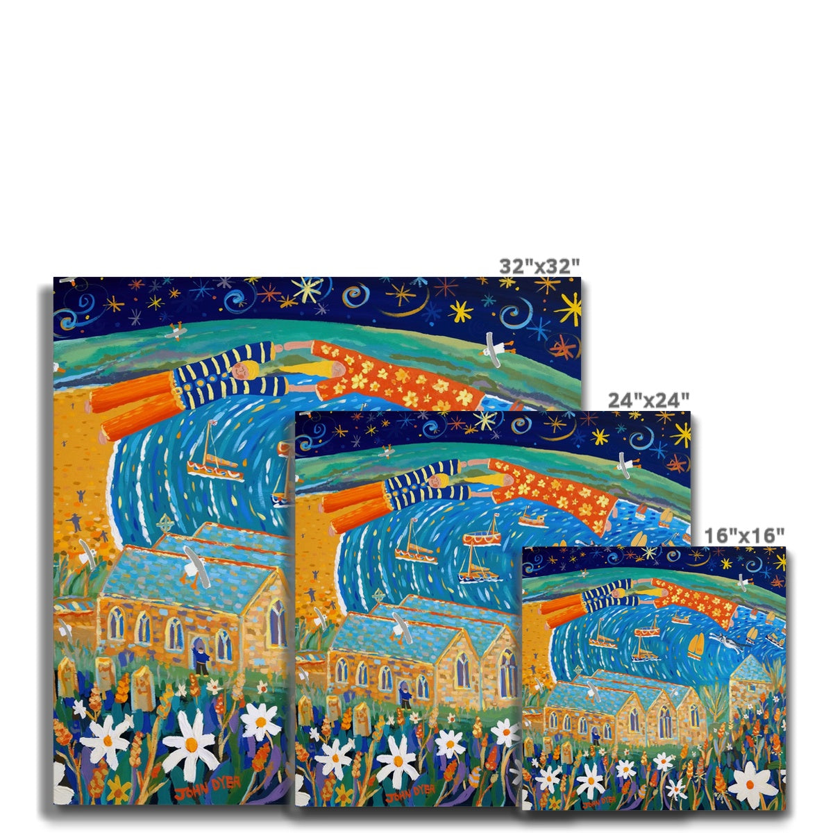 'Love Story', Gunwalloe, Church Cove, Cornwall - Canvas Art Print by John Dyer