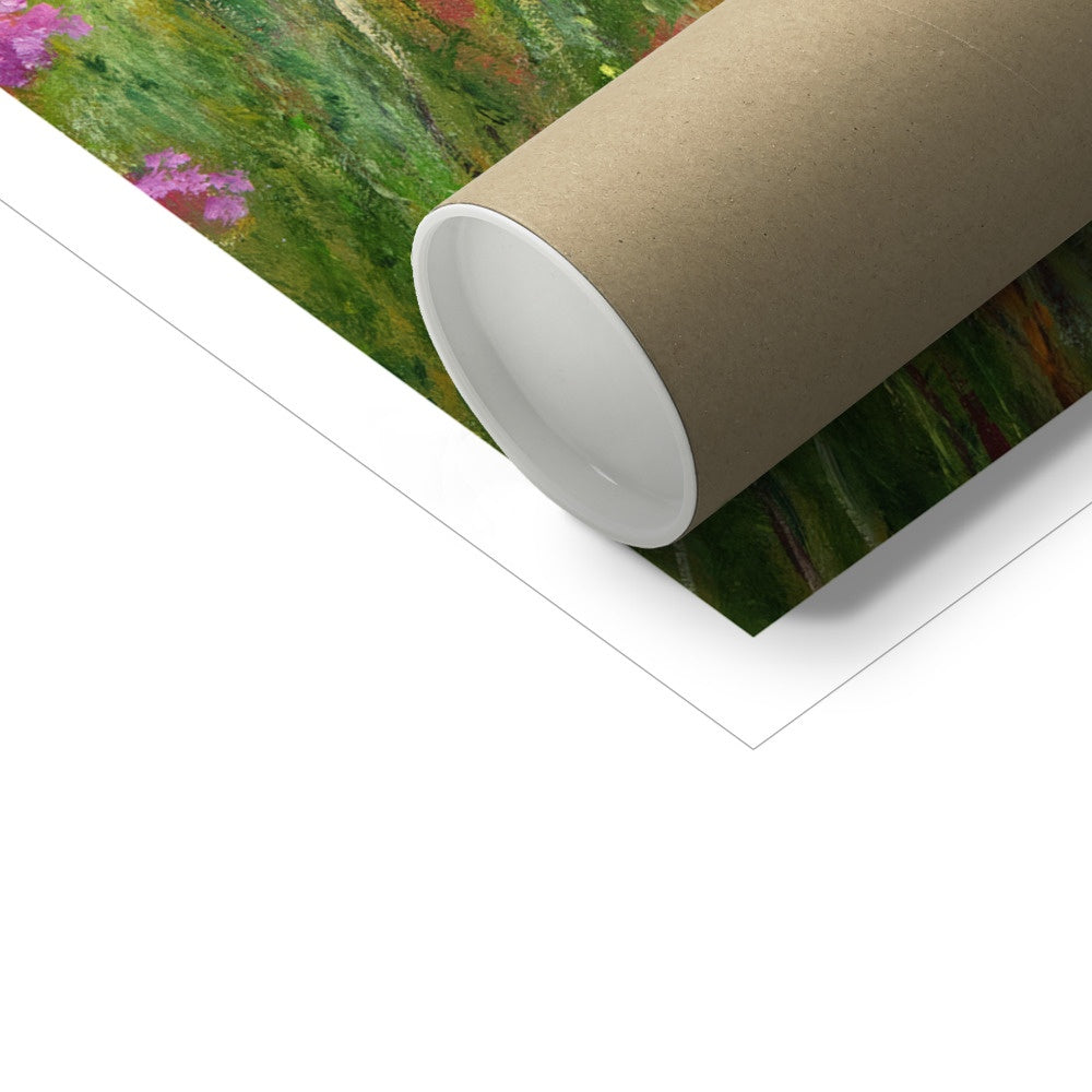 Ted Dyer Fine Art Print. Open Edition Coastal Cornish Art Print. 'Sea Pinks and Painters, Falmouth'. Cornwall Art Gallery