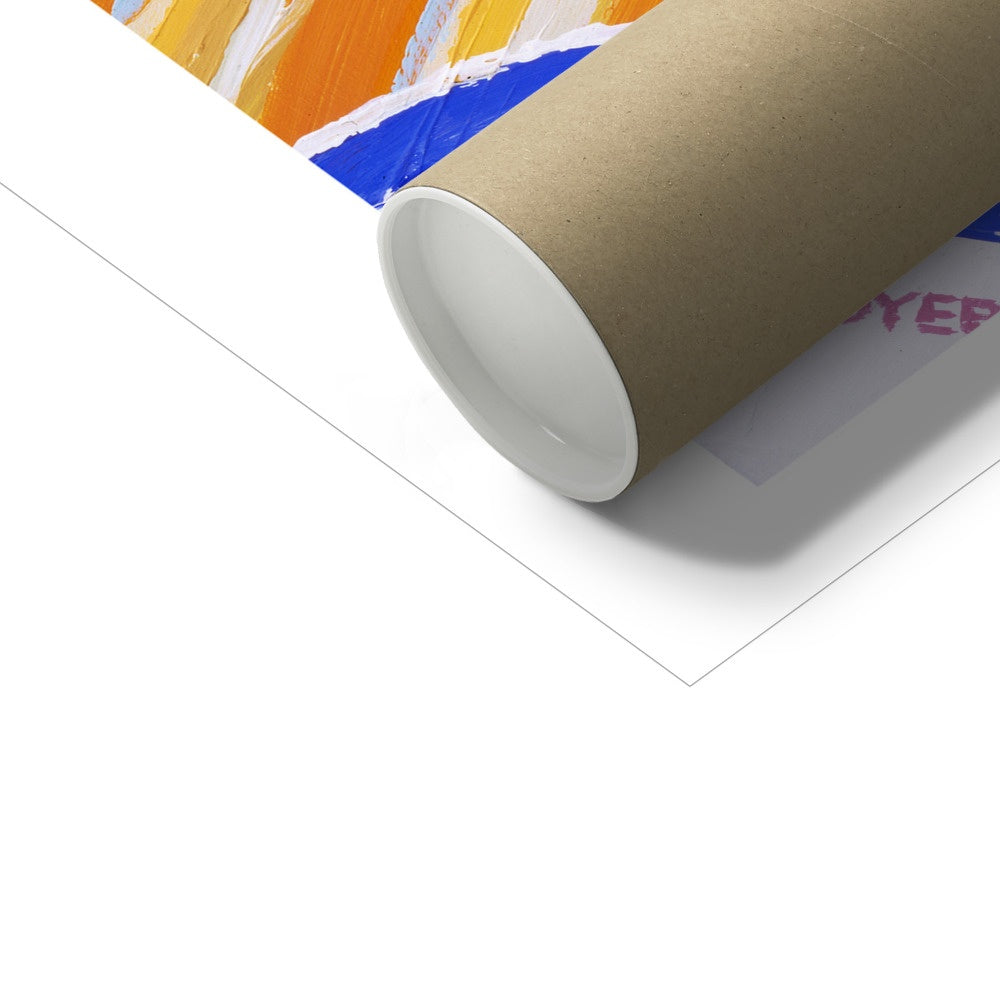 John Dyer Fine Art Print. Open Edition Cornish Art Print. 'Cat on a Kashmir' Still Life. Cornwall Art Gallery