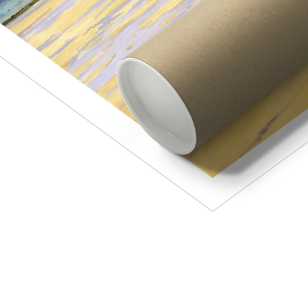 Ted Dyer Fine Art Print. Open Edition Cornish Art Print. 'Summer Days, St Ives'. Cornwall Art Gallery