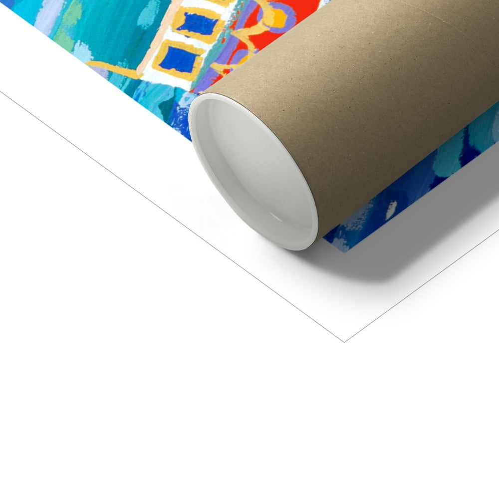 John Dyer Fine Art Print. Open Edition Cornish Art Print. 'Mad Dogs and Cornishmen'. Cornwall Art Gallery