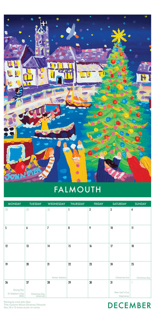 2022 Cornwall Art UK Calendar by Artists John Dyer &amp; Joanne Short