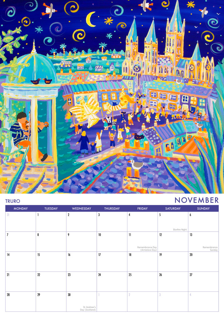2022 Cornwall Art UK Calendar by Artist John Dyer