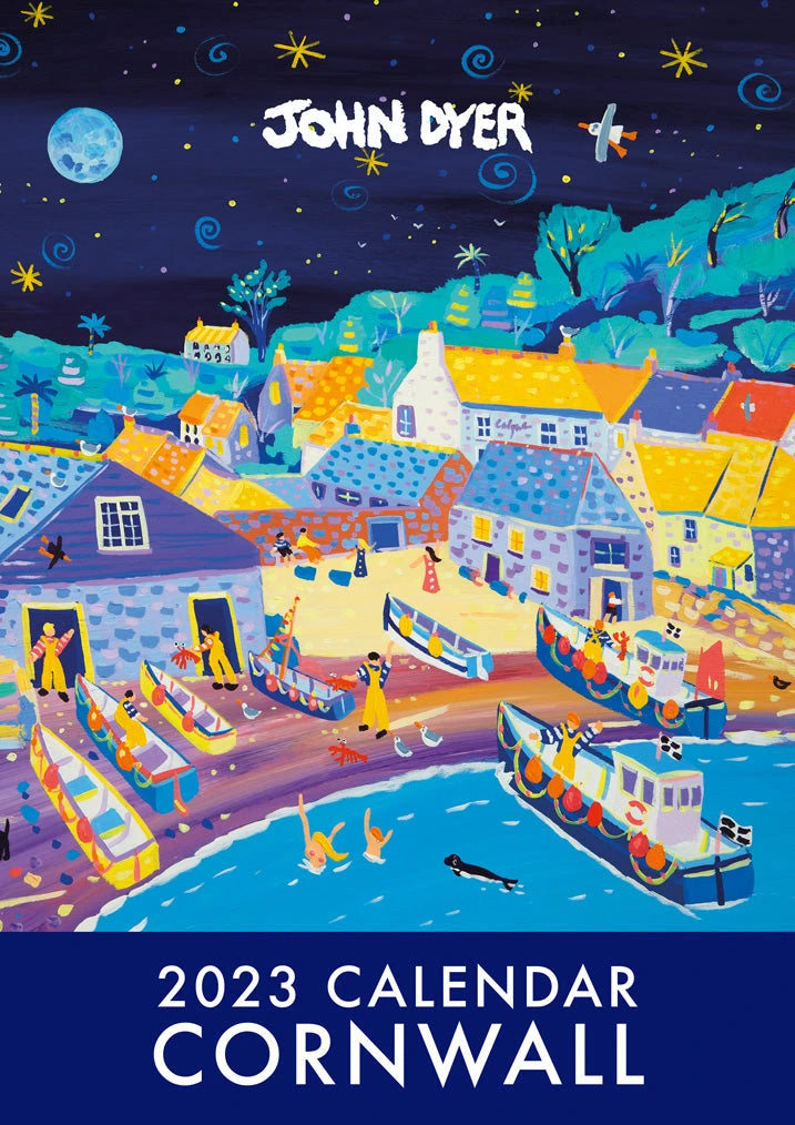 2023 Cornwall Art Calendar by Cornish Artist John Dyer. UK Dates & Holidays. John Dyer