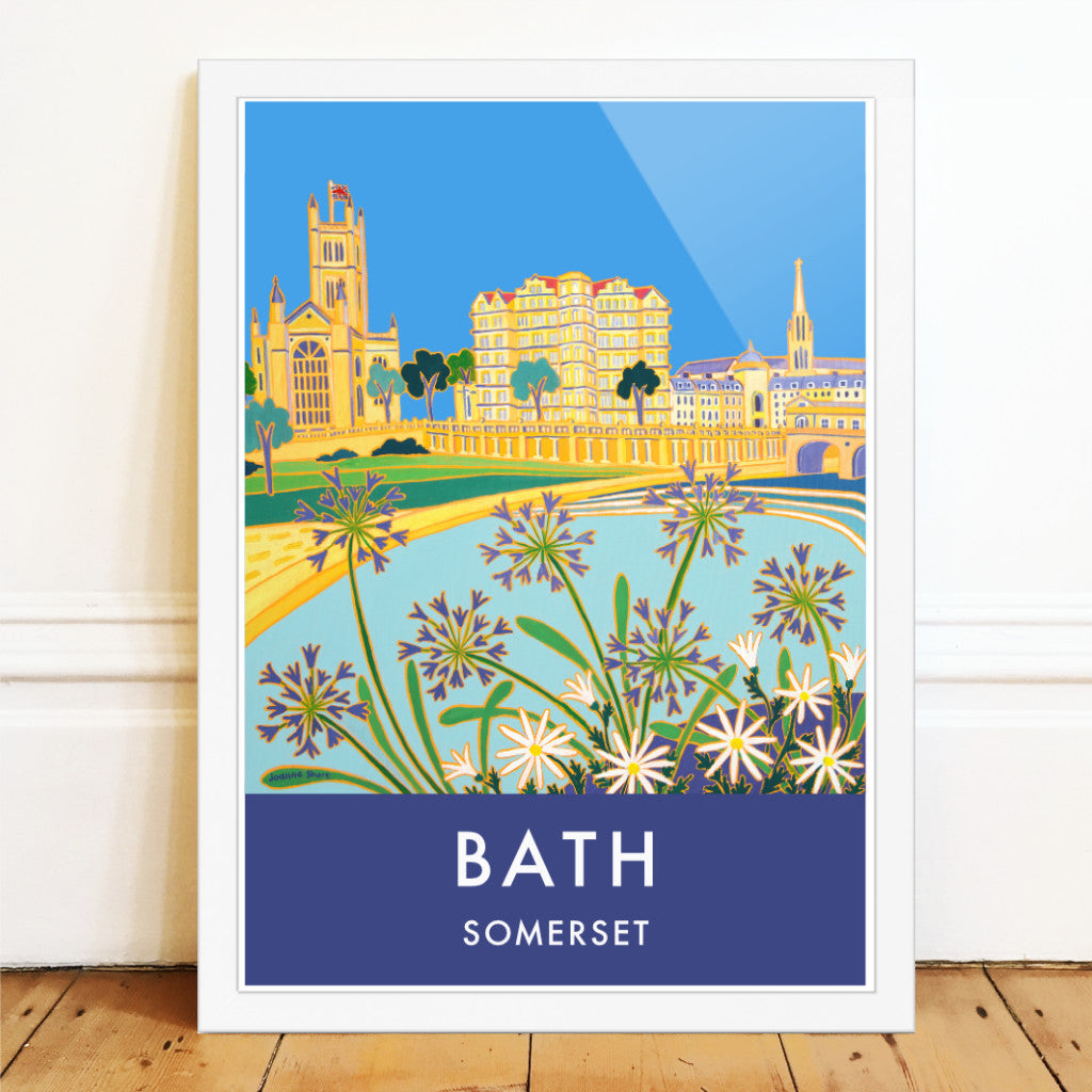 Vintage Style Travel Wall Art Poster Print by Joanne Short of Bath, Somerset